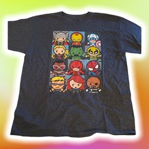 Marvel Avengers Crewneck Shortsleeved Tee Blue XXL